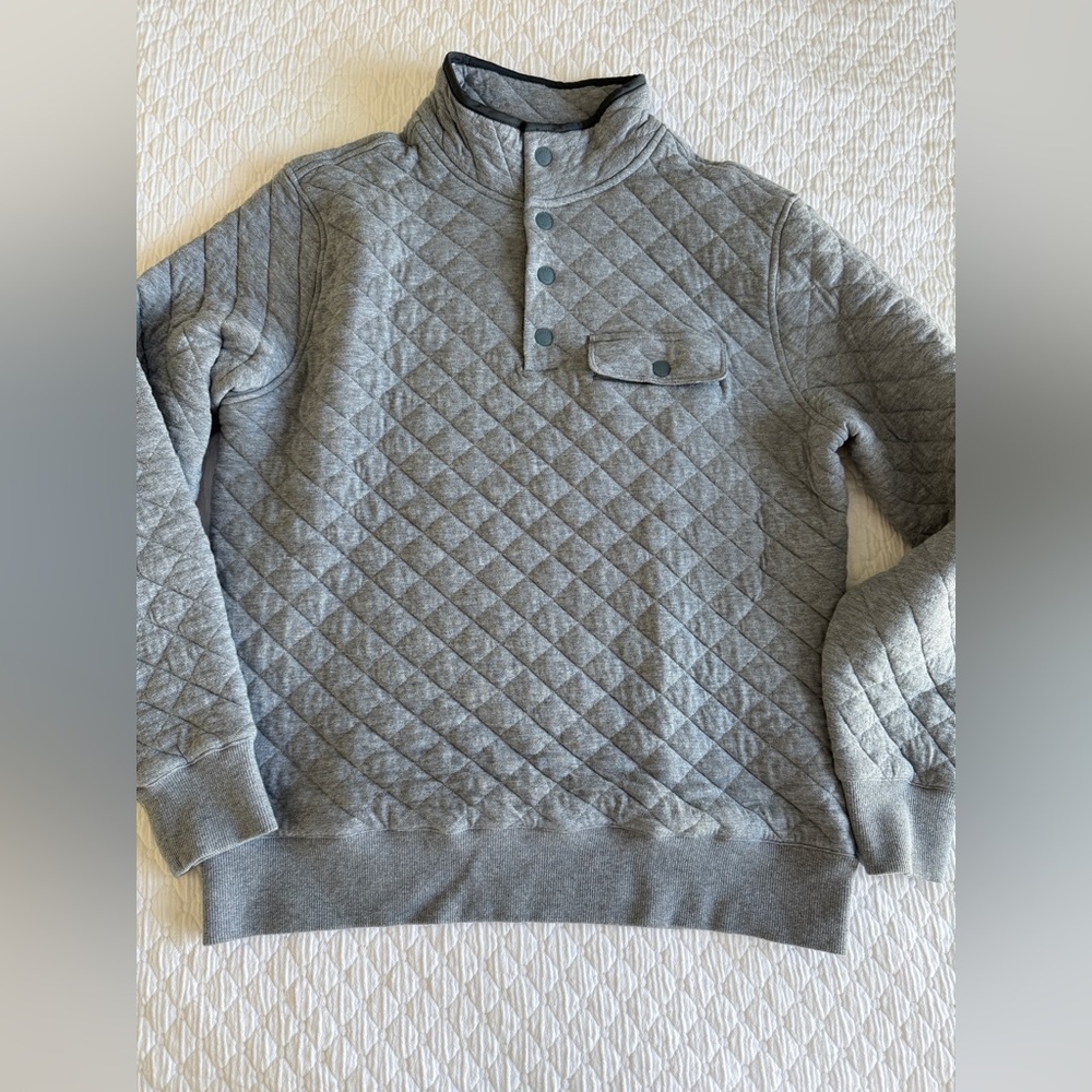 Faherty Epic Quilted Fleece Pullover